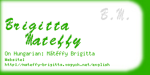 brigitta mateffy business card